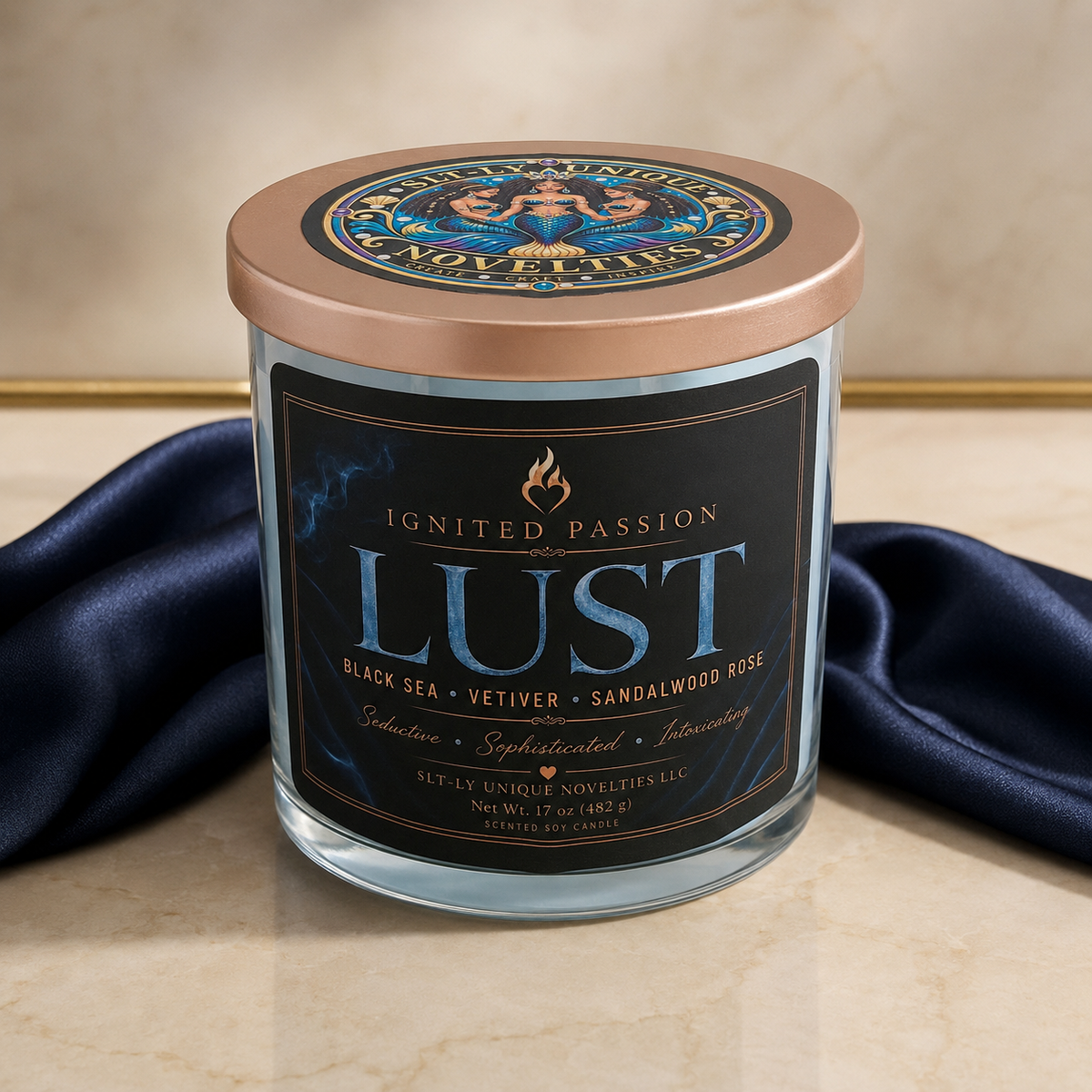 Lust 17 oz Three-Wick Soy Candle
