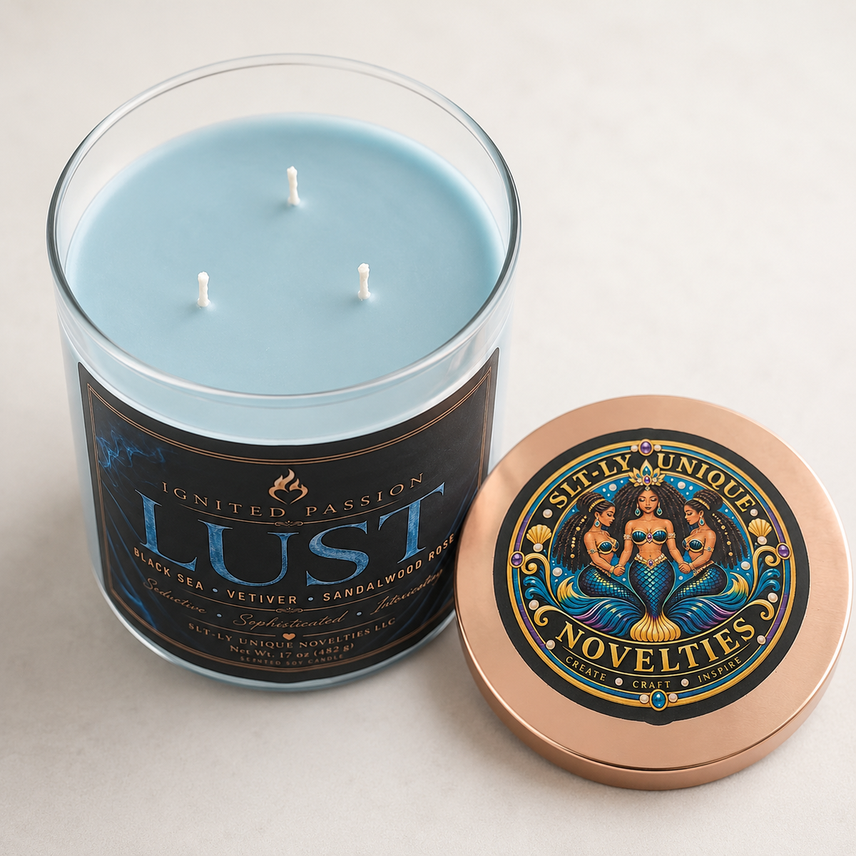 Lust 17 oz Three-Wick Soy Candle