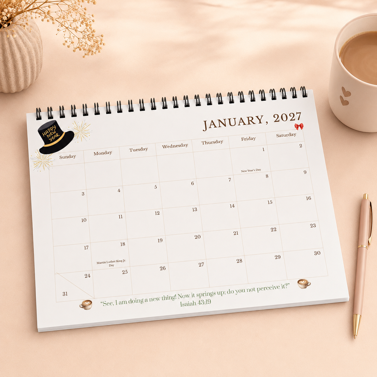 Sippy Lou 2027 Faith-Based Inspirational Calendar
